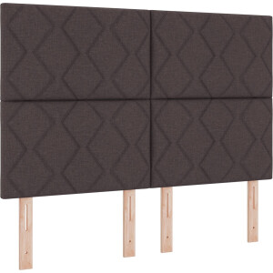 vidaXL - Boxspring - bed - met - matras - Donkerbruin - 160 - x - 200 - cm - Stof