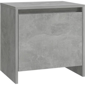 vidaXL - Nachtkastje - 45x34x44,5 - cm - bewerkt - hout - betongrijs
