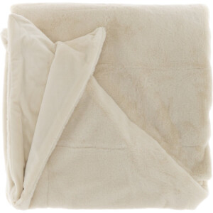Unique Living Plaid Klaas - Polyester - Wit - 150 x 0 x 200 cm (BxHxD)