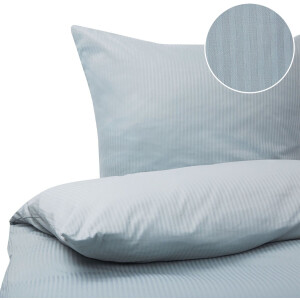BELIANI AVONDALE - Beddengoed - Lichtgrijs - 155 x 220 cm - Katoen