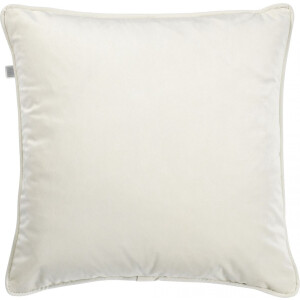 Dutch Decor FINN - Sierkussen 60x60 cm - velvet - effen kleur - Snow White - wit - Inclusief binnenkussen - Luxe kussens voor woonkamer & bank