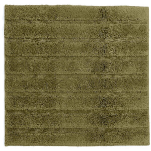 Casilin WC-mat Antislip California - 60x60cm - Vierkante Badmat - Waterabsorberend - Wasbaar en Sneldrogend - 100% Katoen - Mosgroen