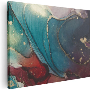 Artaza Canvas Schilderij Abstracte Luxe Kunst - 80x60 - Foto Op Canvas - Canvas Print