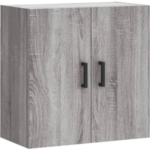 vidaXL Wandkast - 60x31x60 cm - Grijs Sonoma Eikenkleur Wandkast - Houten Kast - Grijze Kast - Sonoma Eiken - Bergruimte
