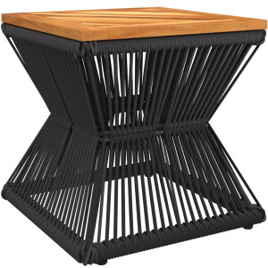 vidaXL Salontafel - Salontafels - Bijzettafel - Banktafel - Salontafel met draad 38x38x38 cm massief acaciahout