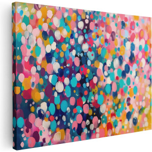 Artaza Canvas Schilderij Abstract - 120x90 cm - Groot - Wanddecoratie Kleurrijk - Muurdecoratie Woonkamer - Schilderijen Op Canvas