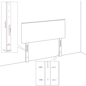 vidaXL - Bedframe - zonder - matras - 90x200 - cm - stof - blauw