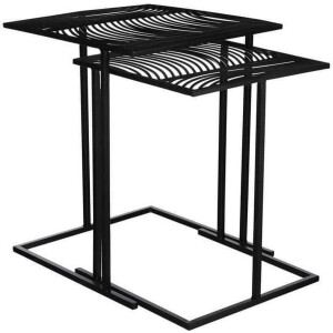 Mica Decorations Otilia side table zwart,  set van 2