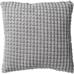 Dutch Decor ROME - Kussenhoes 45x45 cm - 100% polyester - effen kleur - Micro Chip - lichtgrijs - met rits - zonder binnenkussen