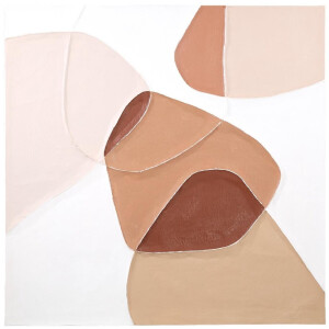 PTMD Wandpaneel Olympia - 100x3x100 cm - Canvas - Bruin