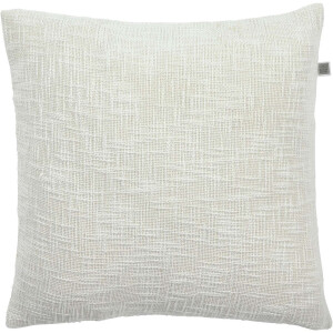 Dutch Decor SARA - Kussenhoes ivoor 45x45 cm - wit - met rits