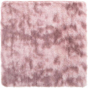 vidaXL - Hoogpolig - vloerkleed - NAVARRA - 120x120 - cm - polyester - stoffig - roze