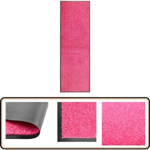 vidaXL Deurmat Wasbaar - 60x180 cm - Roze Deurkmat - Binnenmat - Buitenmat - Entree Mat - Vloerkleden