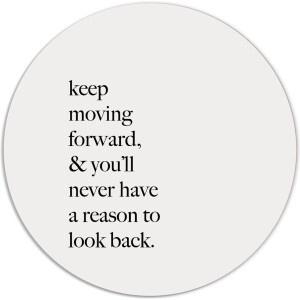 Label2X - Muurcirkel keep moving - Ø 12 cm - Forex - Multicolor - Wandcirkel - Rond Schilderij - Muurdecoratie Cirkel - Wandecoratie rond - Decoratie voor woonkamer of slaapkamer