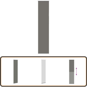 vidaXL Rolgordijn verduisterend 45x230 cm - Grijs Rolgordijn - Verduisterend - Grijs - Woonkamer - Slaapkamer