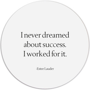 Label2X - Muurcirkel I never dreamed about succes - Ø 140 cm - Forex - Multicolor - Wandcirkel - Rond Schilderij - Muurdecoratie Cirkel - Wandecoratie rond - Decoratie voor woonkamer of slaapkamer