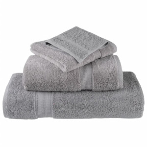 vidaXL - 8-delige - Handdoekenset - SOLUND - 600 - g/m² - grijs