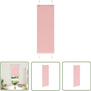 vidaXL Rolgordijn - Plisségordijn - Plissé rolgordijn 40x150 cm stofbreedte 39,4 cm polyester roze - Gordijnen - Privacy Screen - Zonwering