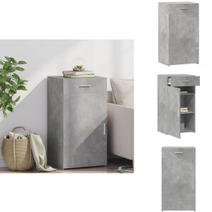 vidaXL Dressoir - Dressoirs - Kast - Wandkast - Dressoir 50x42,5x93 cm bewerkt hout betongrijs