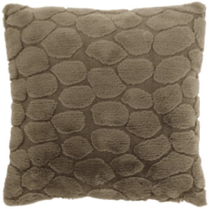 Unique Living kussen Daaf taupe 45 x 45 cm