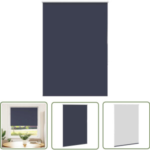 vidaXL Privacy Gordijnen - Rolgordijn - Rolgordijn verduisterend 110x150 cm stofbreedte 105,7 cm blauw - Lichtwerkende Gordijnen - Verduisterend Gordijn - Woonkamer Gordijn