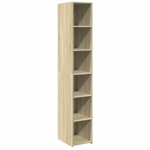 vidaXL Houten Kast - Hoge Kast - Hoge kast 30x41x185 cm bewerkt hout sonoma eikenkleurig - Bruine Kast - Scandinavisch Design - Opbergkast