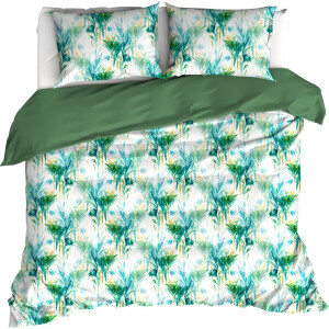 De Witte Lietaer Dekbedovertrek Bambus, Peacock - 260 x 240 - Katoen Percal