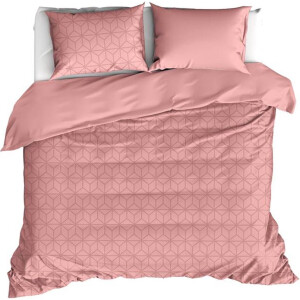 De Witte Lietaer Skyscraper Dekbedovertrek - Tweepersoons - 200x200/220 cm - Blush