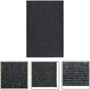 vidaXL Vloerkleden - Tapijtroeper - Droogloopmat 100x150 cm antracietkleurig - Droge Loopmatten - Binnenvloeren - Interieurdecoratie
