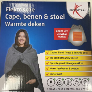 Lucovitaal Electrische cape benen & stoel warmte deken 1 Paar
