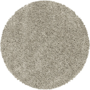 Flycarpets Azure Rond Vloerkleed Beige - Effen - Hoogpolig - 200x200 cm