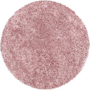 Flycarpets Azure Vloerkleed Rond - Roze - Hoogpolig - 160x160 cm