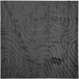 vidaXL - Binnen- - en - buitenkleed - PALMERAS - Antraciet - 120 - x - 120 - cm