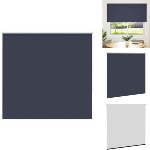 vidaXL Rolgordijn - Rolgordijnen - Dag- En Nachtgordijn - Verduisterend Rolgordijn - Rolgordijn verduisterend 145x130 cm stofbreedte 141,6 cm blauw