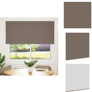 vidaXL Rolgordijn - Rolgordijnen - Dag- En Nachtgordijn - Verduisterend Rolgordijn - Rolgordijn verduisterend koffie 150x175 cm stofbreedte 146,6 cm
