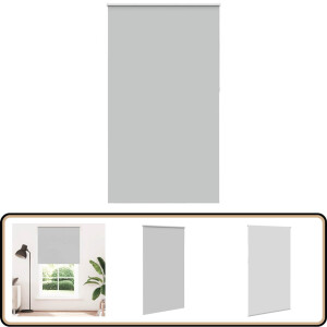 vidaXL Rolgordijn Verduisterend - 125x210 cm - Lichtgrijs Rolgordijn - Verduisterend Gordijn - Lichtwerende Gordijnen - Interieur Decoratie - Woonkamer Gordijn