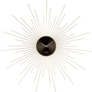 Karlsson Klok Wandklok Extreme Peony XXL goud - diameter 95 cm