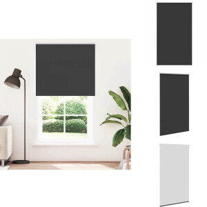 vidaXL Rolgordijn - Rolgordijnen - Dag- En Nachtgordijn - Verduisterend Rolgordijn - Rolgordijn verduisterend 135x230 cm stofbreedte 131,6 cm zwart