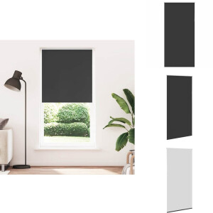 vidaXL Rolgordijn - Rolgordijnen - Dag- En Nachtgordijn - Verduisterend Rolgordijn - Rolgordijn verduisterend 105x210 cm stofbreedte 100,7 cm zwart