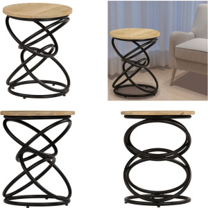 vidaXL Bijzettafel 40x50 cm massief mangohout - Salontafel - Salontafels - Opium Tafel - Opium Tafels