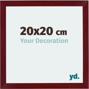 Your Decoration - Fotolijst 20x20 cm - MDF - Wijnrood Geveegd - Mura