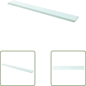 vidaXL Wandplanken - Glazen Schappen - Schappen 2 st 110x12 cm glas transparant - Vitrinekast - Transparant Glas - Design Schapen