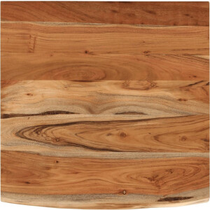 vidaXL - Wandschap - vierkant - natuurlijke - rand - 40x40x3,8 - cm - acaciahout