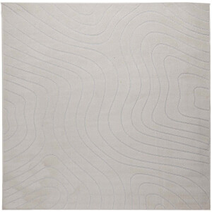 vidaXL - Vloerkleden - Vierkant - PALMERAS - Crème - 200 - x - 200 - cm - Polyester