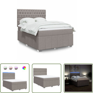 vidaXL Sleutels - Sleutelset - Boxspring met matras stof taupe 140x190 cm - Gereedschap - Mechanica - Draperpatools