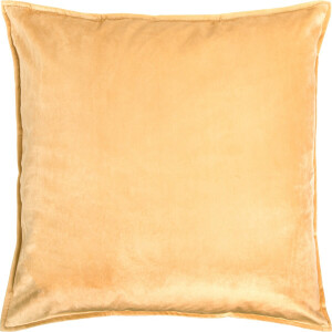 QUVIO Sierkussenhoes - Kussenhoes - Woonkamer - Sierkussenhoes 45x45cm - Sierkussenhoes beige - Kussenhoes - Sierkussenhoezen - Sierkussenhoes bank - Sierkussenhoes vierkant - Fluweel - Beige