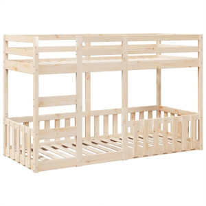 vidaXL - Stapelbed - massief - grenenhout - 75x190 - cm