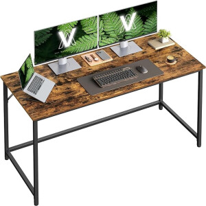 MAZAZU - Bureau - Computerbureau - Bruin/Zwart - 140x60x75
