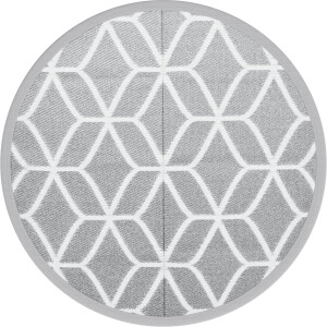 vidaXL - Buitenkleed - ARAKIL - Ø160 - cm - polypropeen - grijs