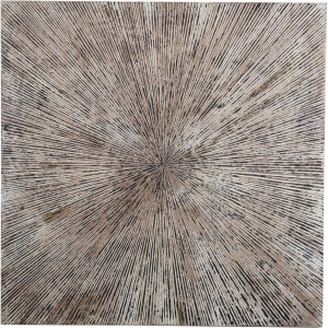 PTMD Wandpaneel Zapp - 90x2x90 cm - Hout - Wit